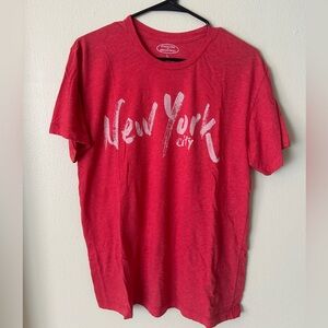 Red New York City Tee